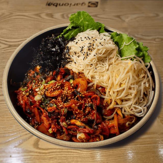 Spicy stir-fried octopus.
