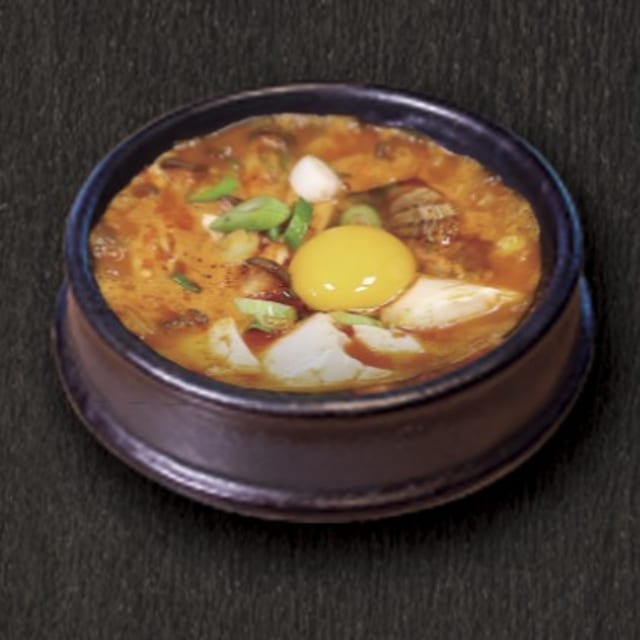 Seafood tofu soup.